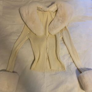 fuzzy winter sweater